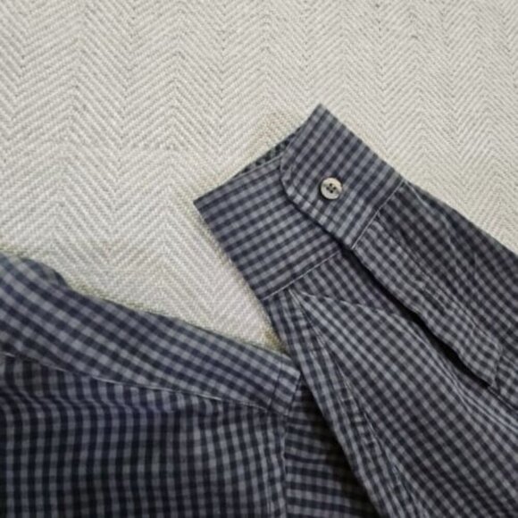 Roundtree & Yorke Shirt Men's 2XT Gray Plaid Button Down Long Sleeve Workwear - Picture 10 of 15